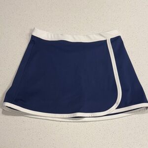 J. Crew Navy and White Skirt